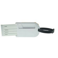 Luggage Tag -Slide-in ID - Solid White - 2" x 3-3/8"